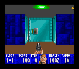 Wolfenstein 3D (USA) (Beta) In game screenshot